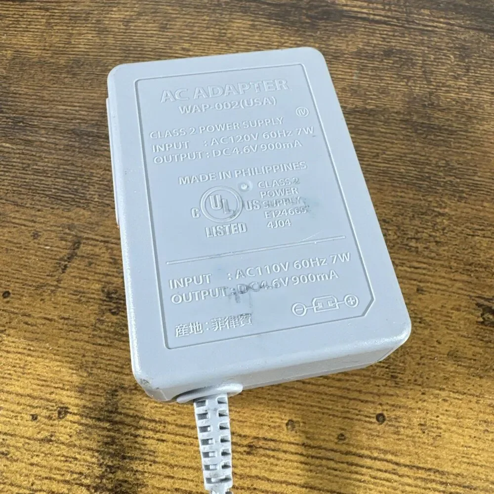 Nintendo 3DS & 3DS XL Charger / AC Adapter WAP-002 OEM, Tested & Works